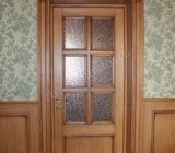 Дверь межкомнатная деревянная со стеклопакетом